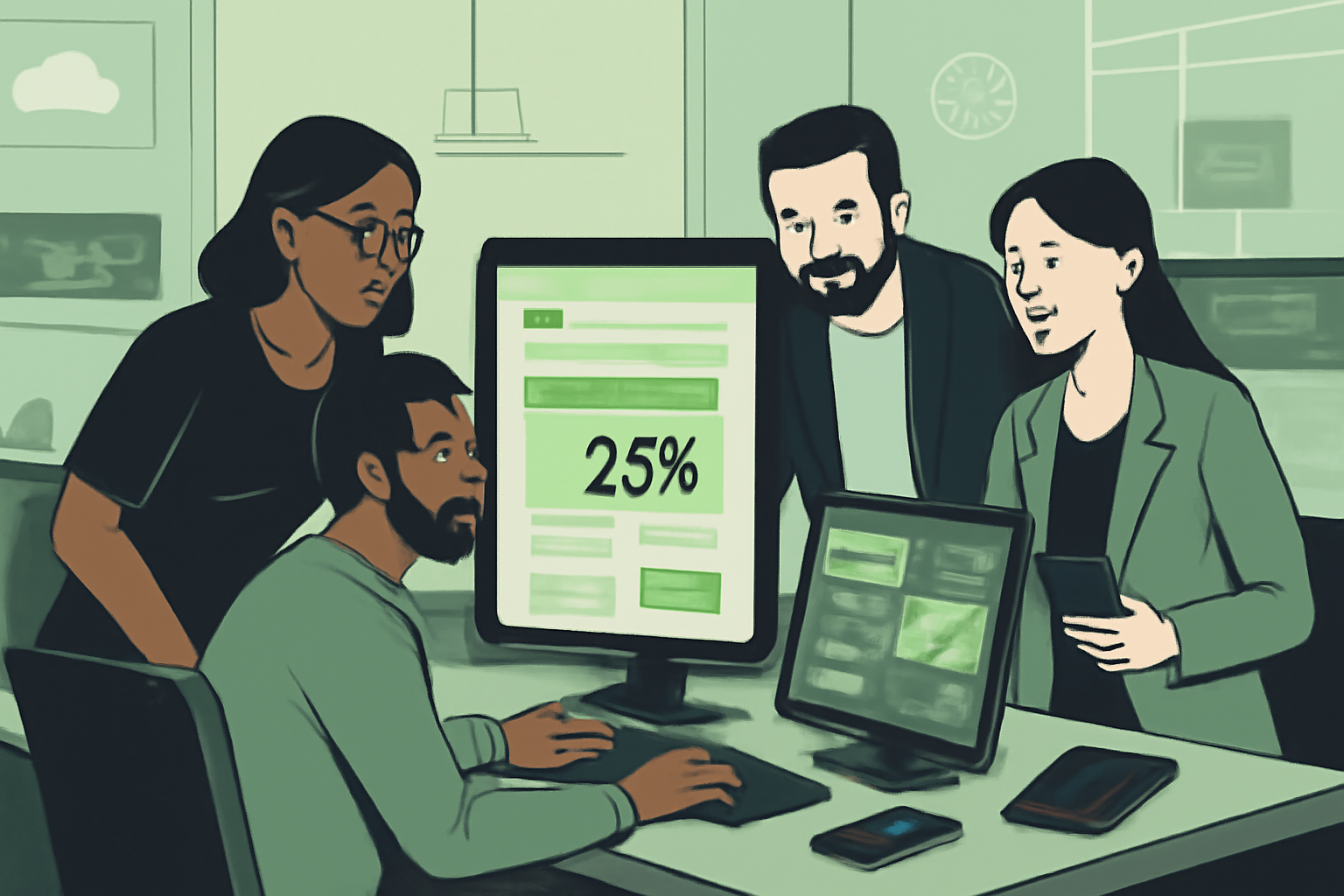 SaaSfinch team collaborating on software deals